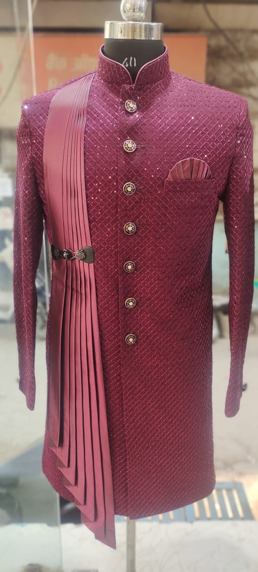 All Over Embroidery Sherwani